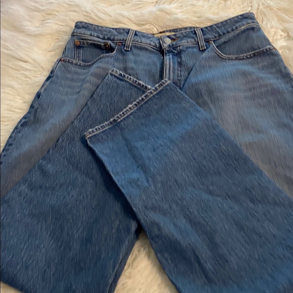 Madewell Women’s Curvy Classic 90 Straight Blue Jeans inseam 28” waist 34” - Picture 12 of 12